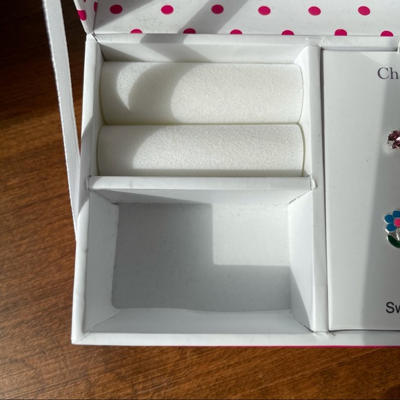 2 SETS STERLING SILVER SWAROVSKI CRYSTAL EARRINGS W/BOX NEW - Picture 5 of 7